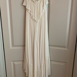 White ruffle Jumpsuit